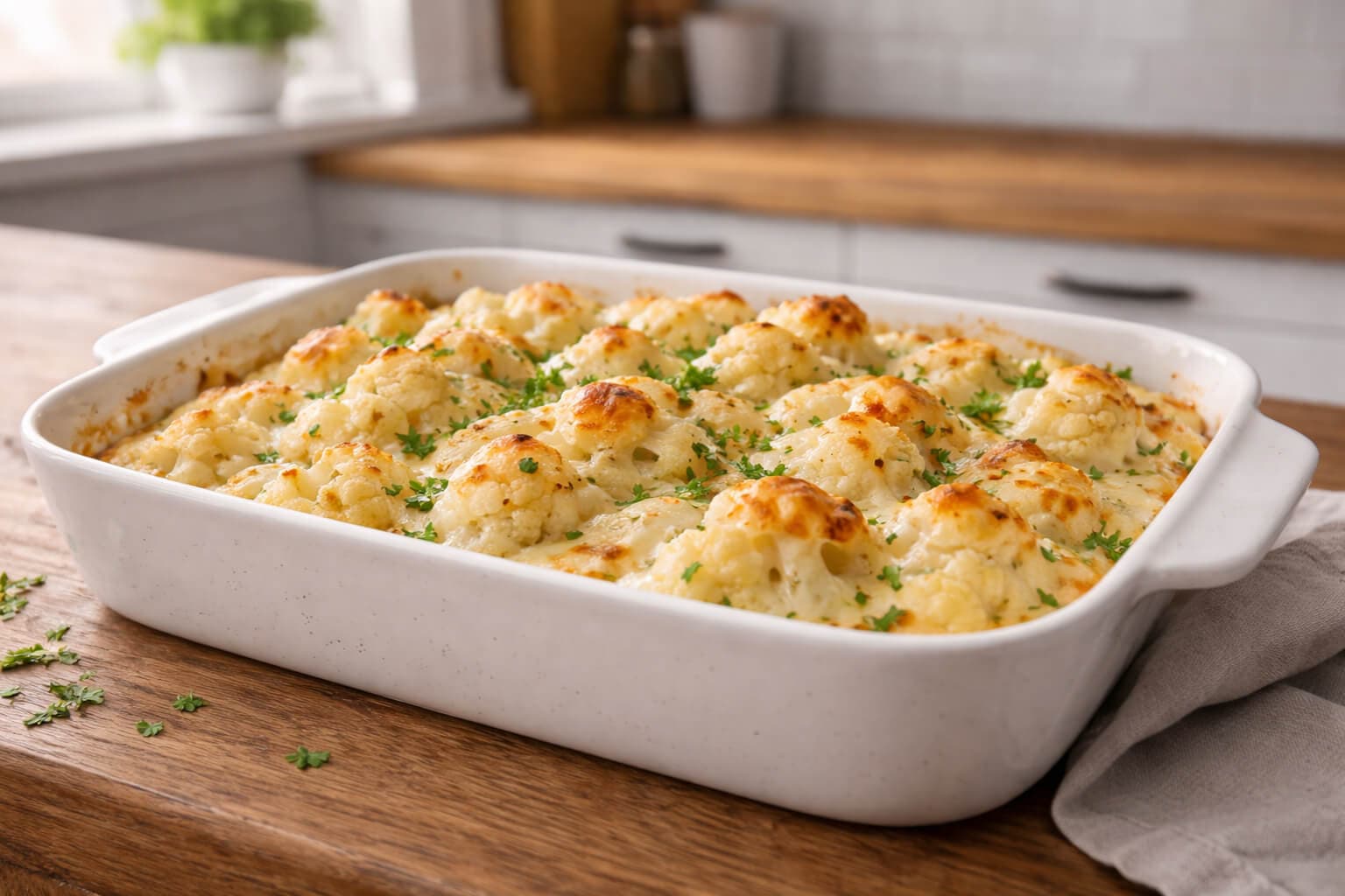 Blomkålgrateng med ost