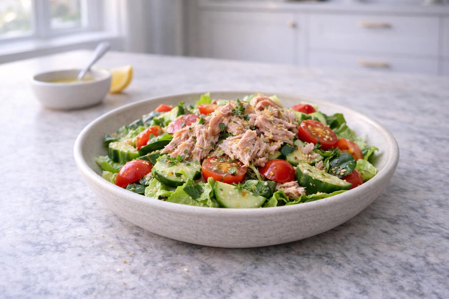 Enkel tunfisksalat med sitron