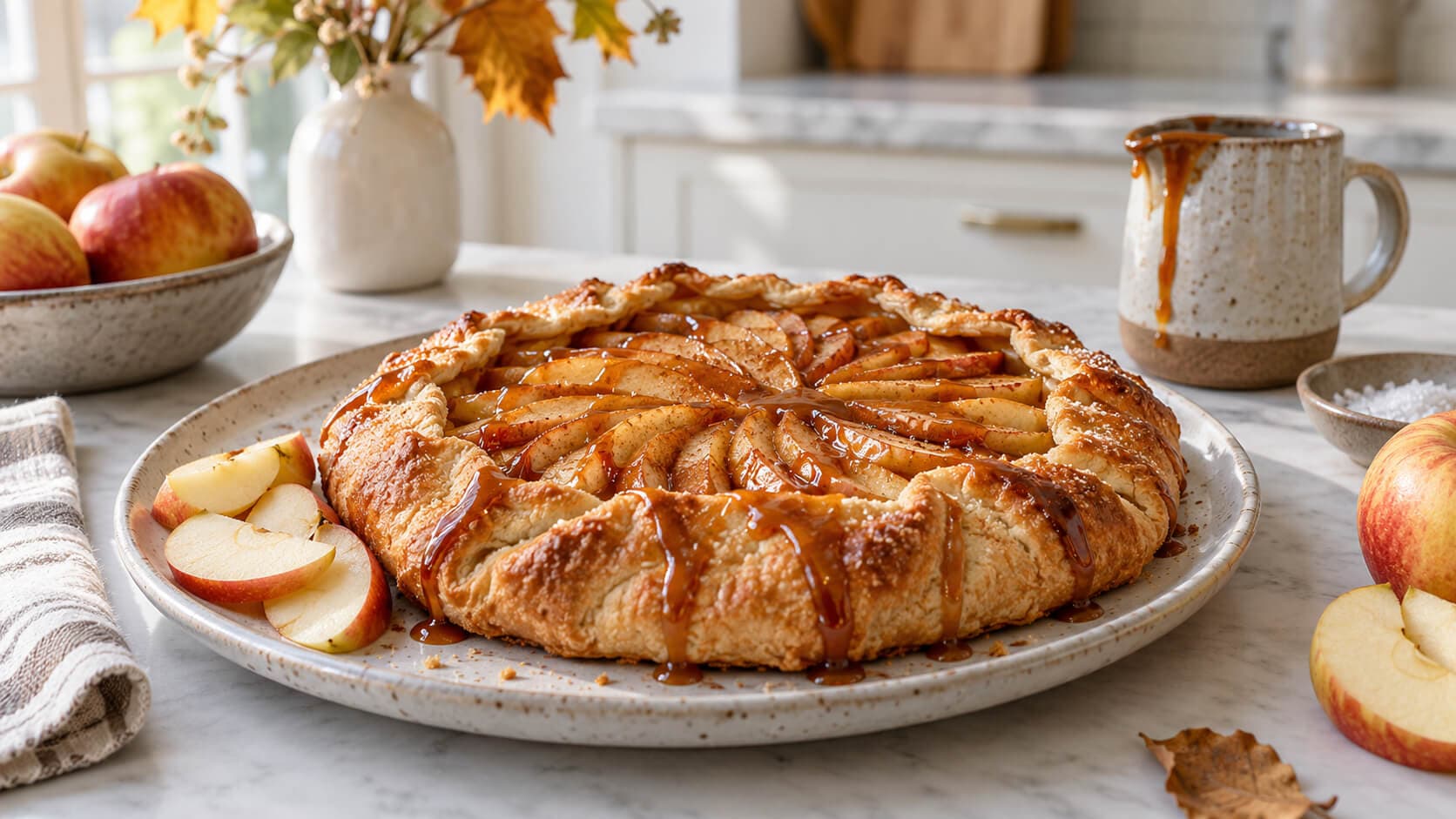 Eplegalette med kanel og salt karamell