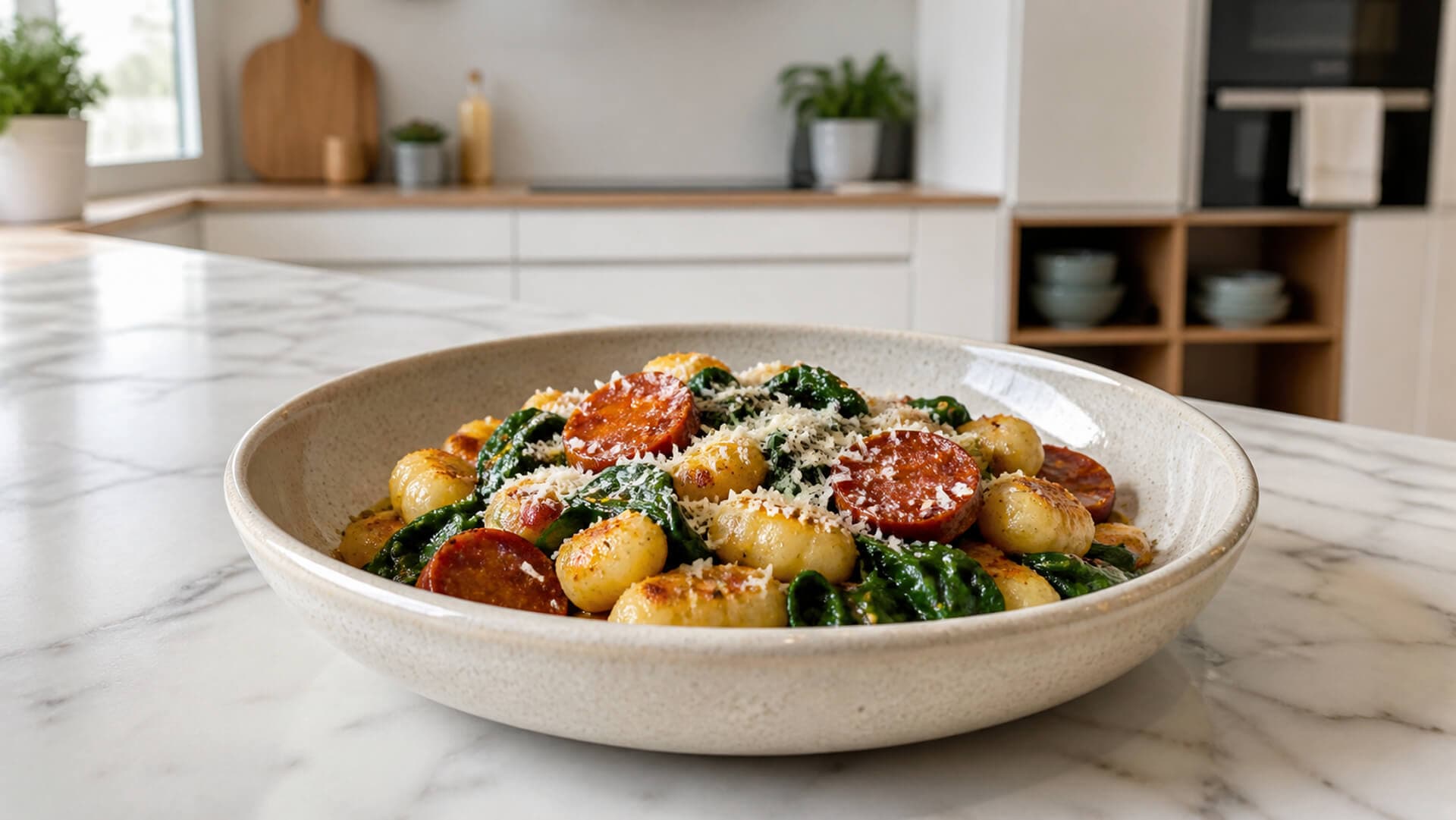 Gnocchi med chorizo