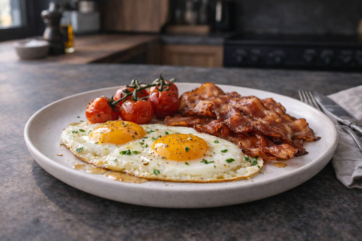 Klassisk egg og bacon