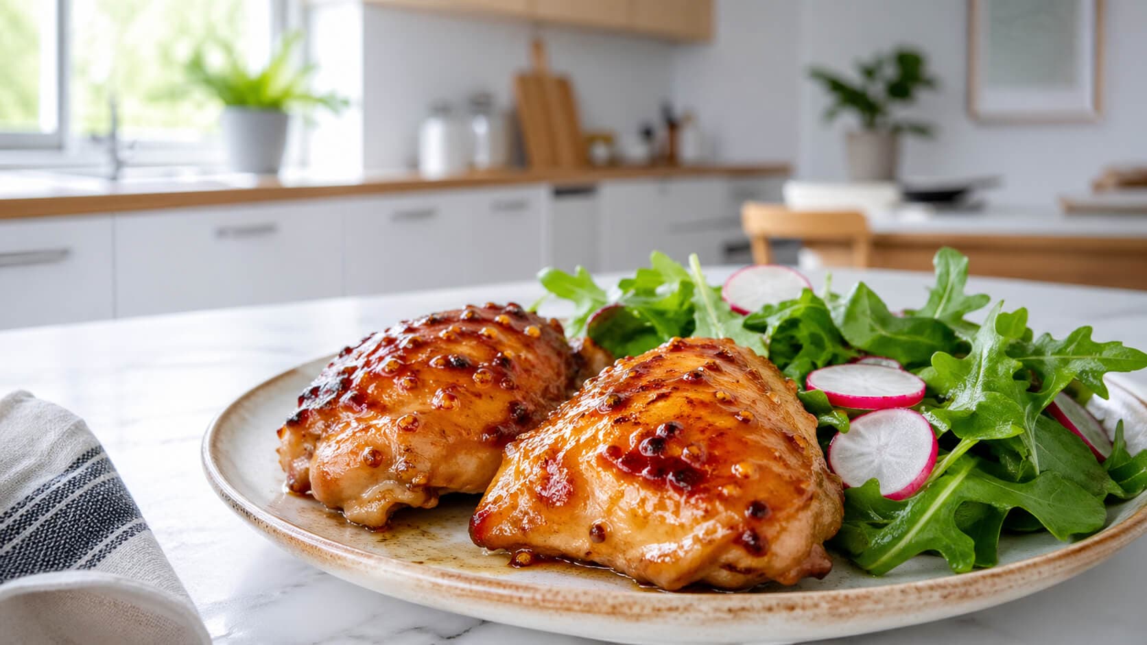 Kyllinglår med honning og sennep