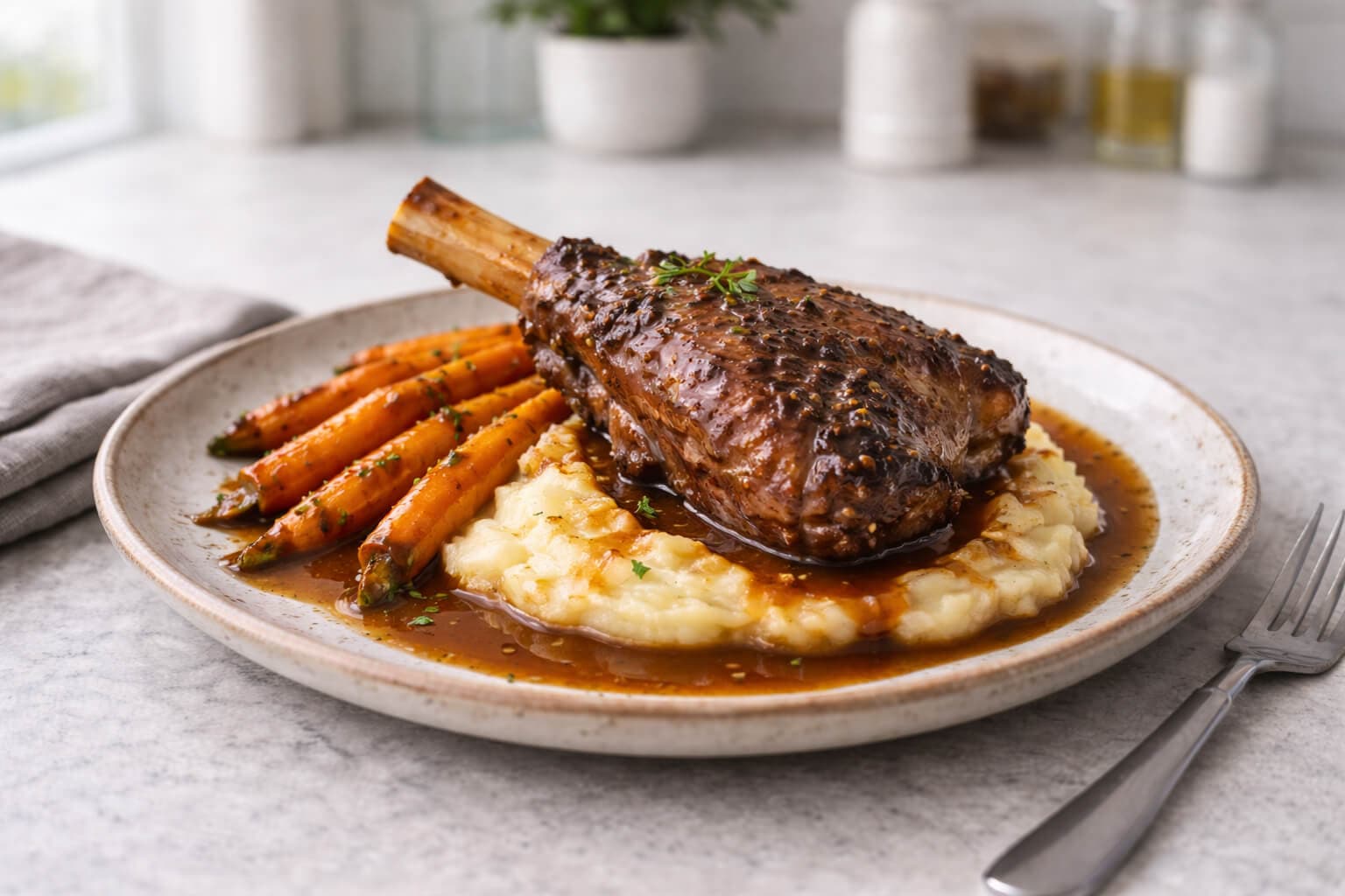 Lammeskank med potetpuré