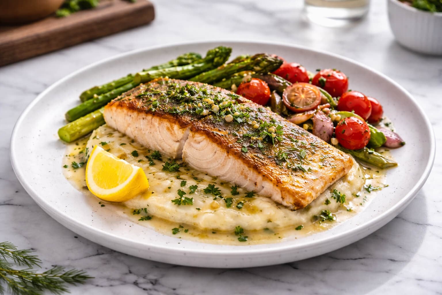 Pannestekt skrei med potetpuré