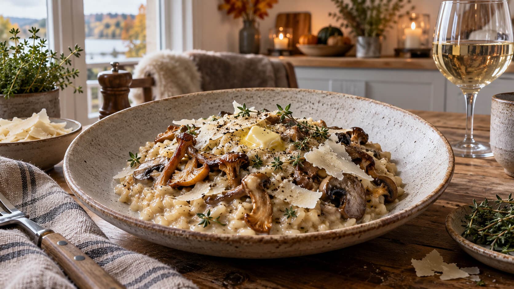 Sopprisotto med parmesan og timian