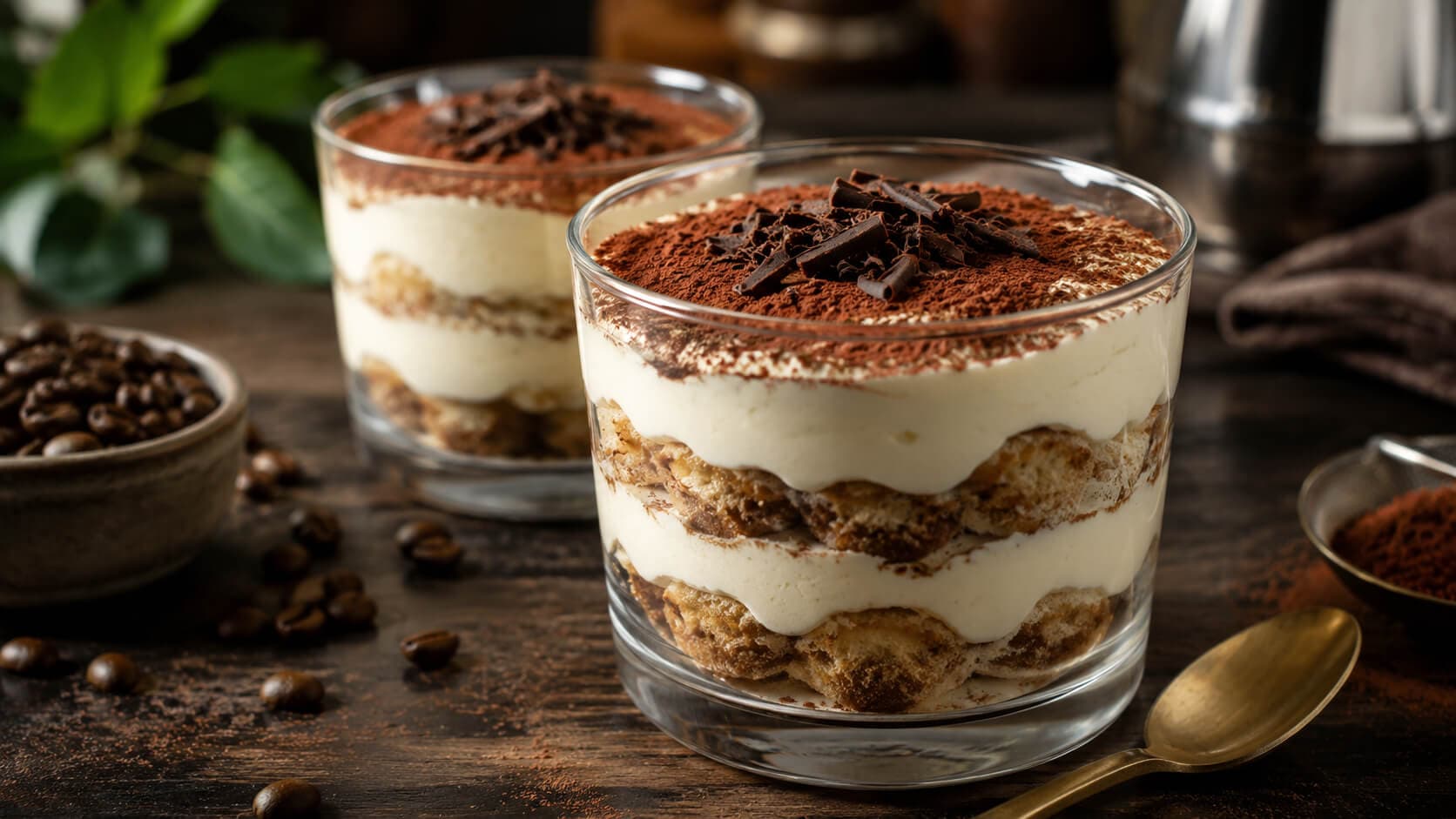 Tiramisu i glass